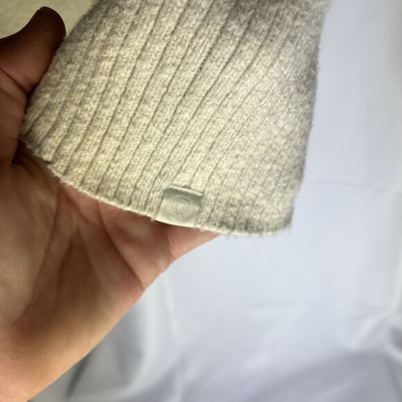 Lululemon Merino Wool Blend Cardigan Large Natural Ivory Beige Men's - Picture 5 of 10